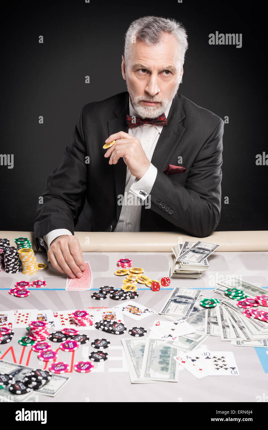 Concept for poker game and gambling Stock Photo