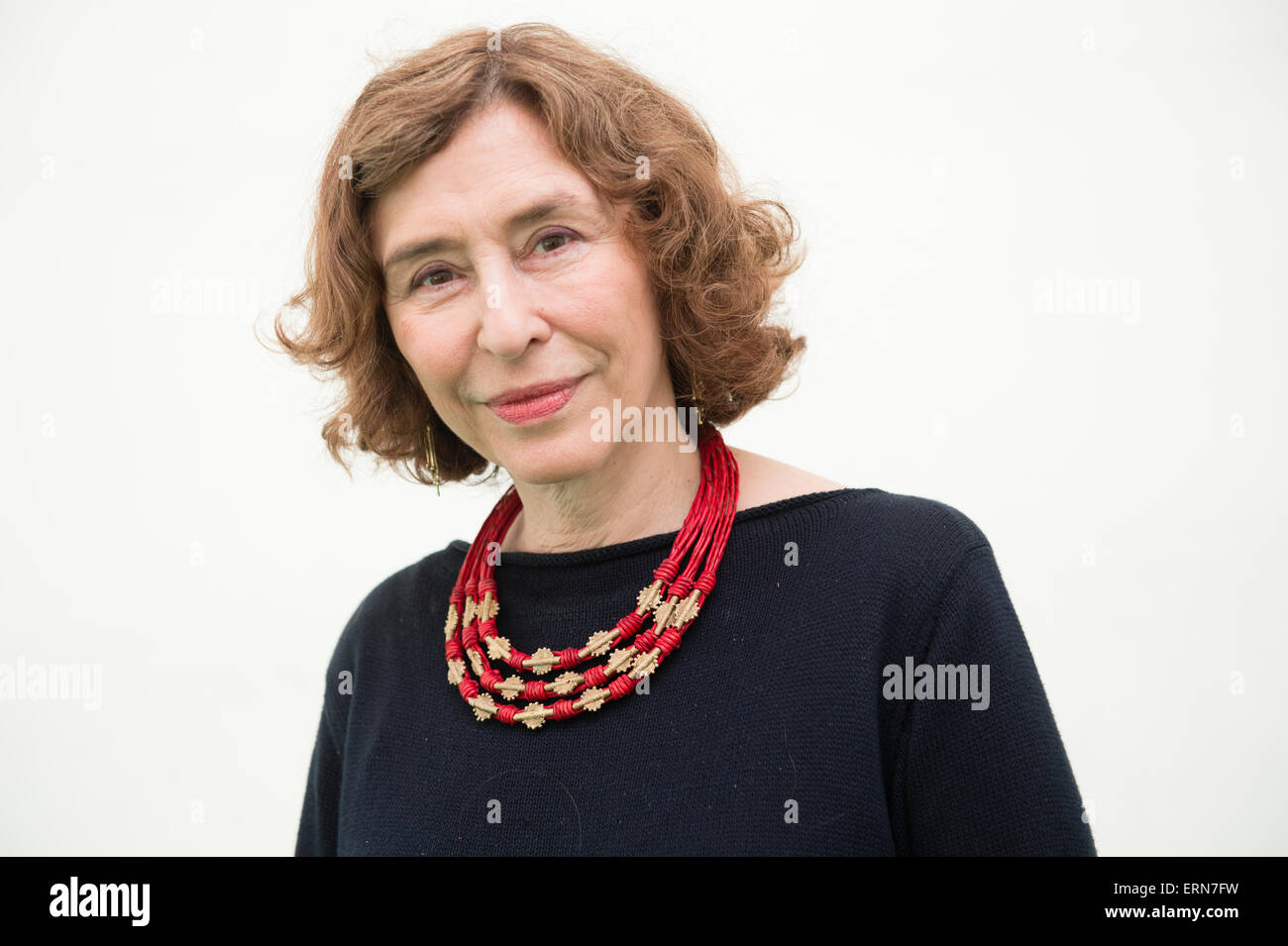 AZAR NAFISI, Hay Literature Festival 2015 Best known for her 2003 book Reading Lolita in Tehran: A Memoir in Books, which remained on the New York Times Bestseller list for 117 weeks, and has won several literary awards, including the 2004 Non-fiction Book of the Year Award from Booksense Stock Photo