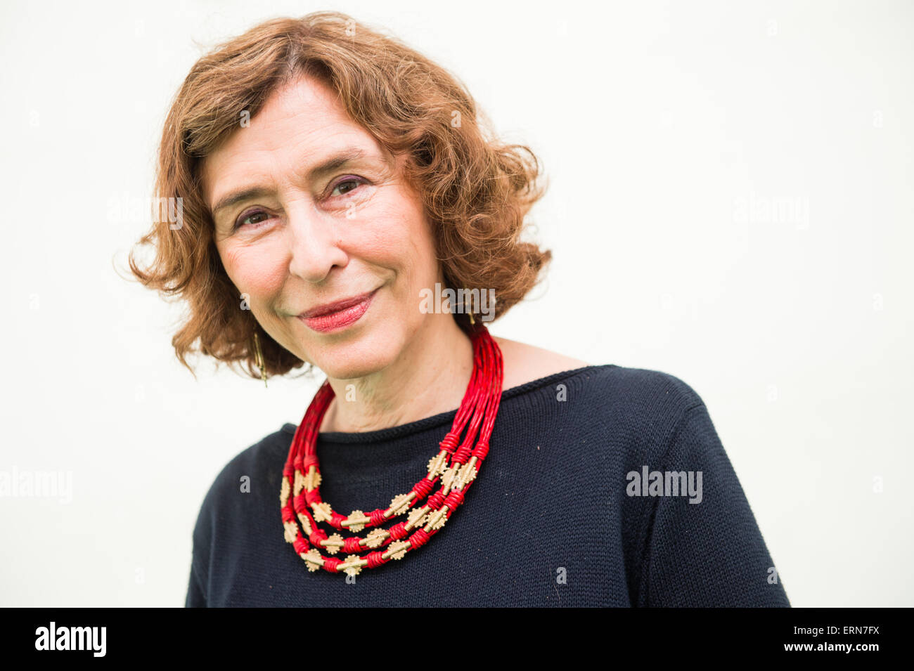 AZAR NAFISI, Hay Literature Festival 2015 Best known for her 2003 book Reading Lolita in Tehran: A Memoir in Books, which remained on the New York Times Bestseller list for 117 weeks, and has won several literary awards, including the 2004 Non-fiction Book of the Year Award from Booksense Stock Photo