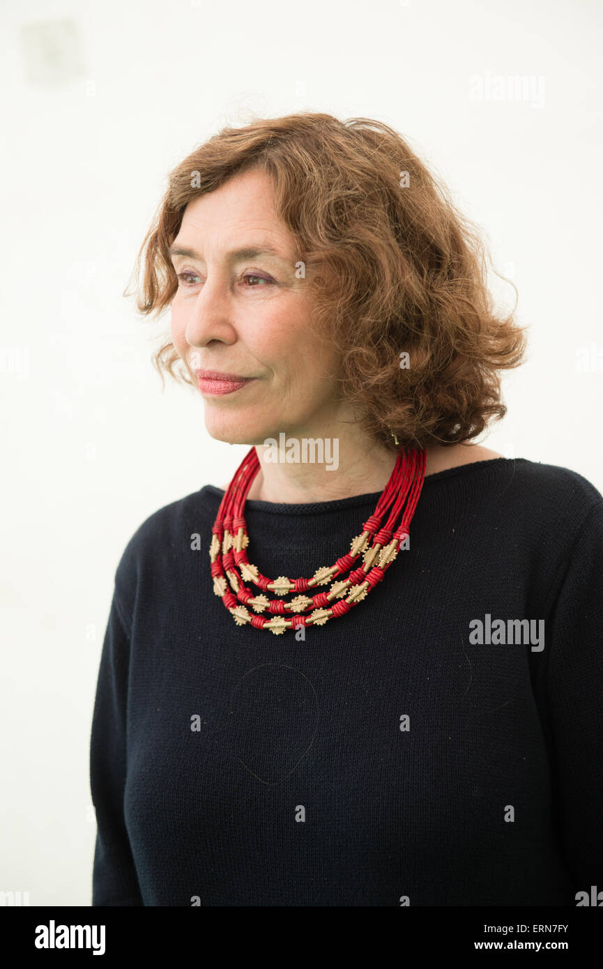 AZAR NAFISI, Hay Literature Festival 2015 Best known for her 2003 book Reading Lolita in Tehran: A Memoir in Books, which remained on the New York Times Bestseller list for 117 weeks, and has won several literary awards, including the 2004 Non-fiction Book of the Year Award from Booksense Stock Photo