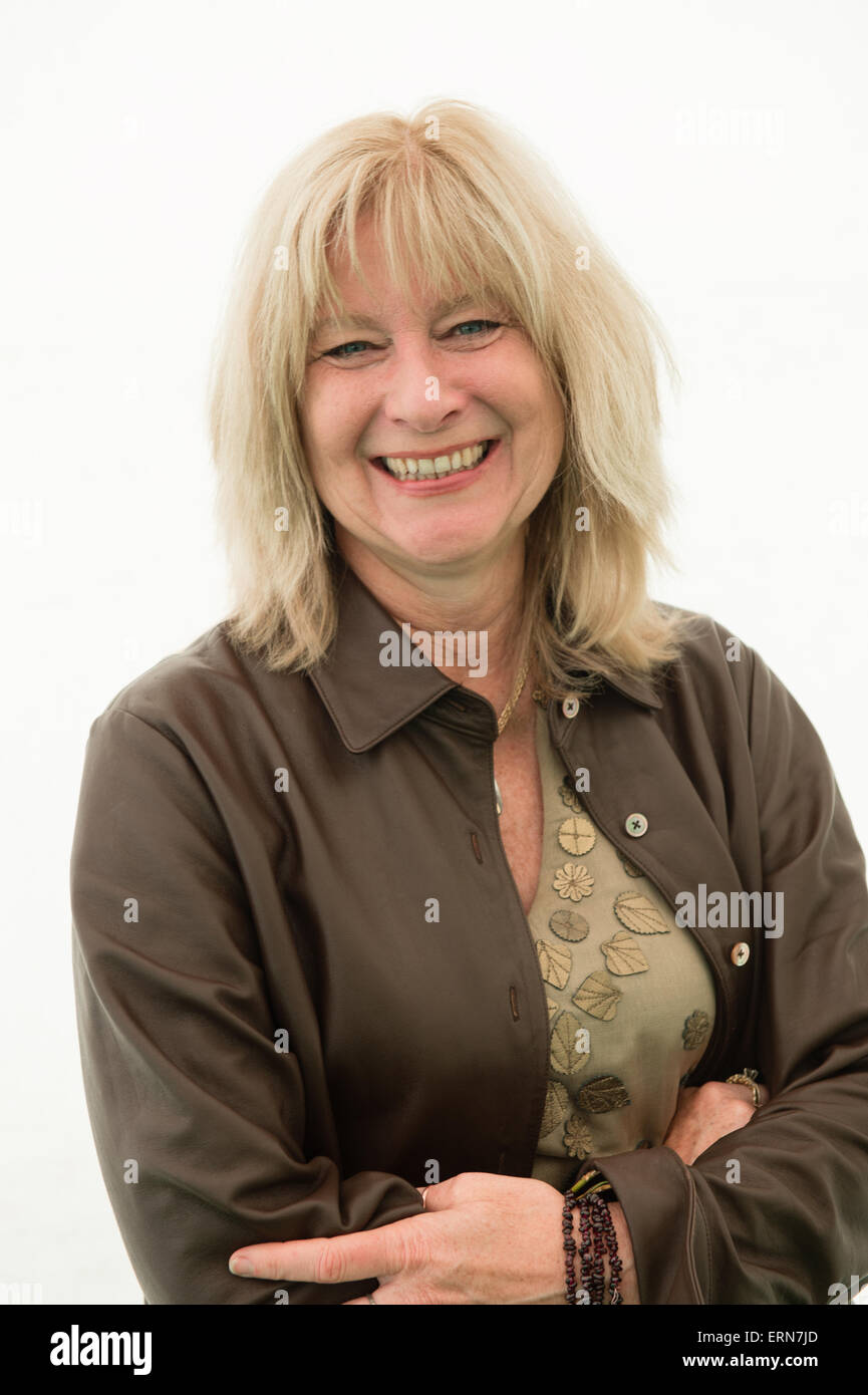HEATHER DUNE MACADAM, writer. author of RENA’S PROMISE: A STORY OF SISTERS IN AUSCHWITZ, at the Hay Literature Festival 2015  Monday  May 25 2015 Stock Photo