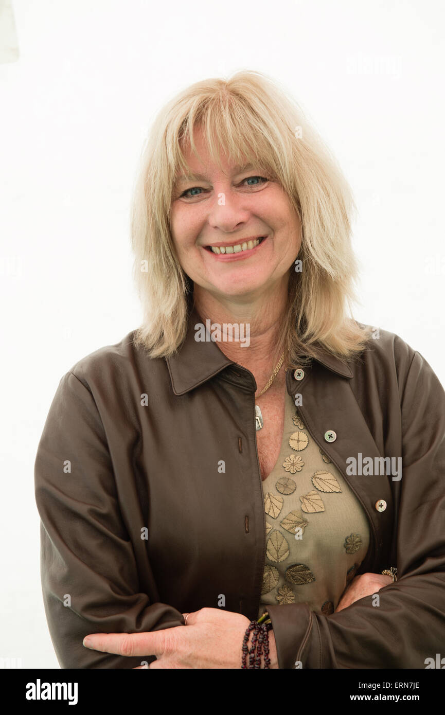 HEATHER DUNE MACADAM, writer. author of RENA’S PROMISE: A STORY OF SISTERS IN AUSCHWITZ, at the Hay Literature Festival 2015  Monday  May 25 2015 Stock Photo