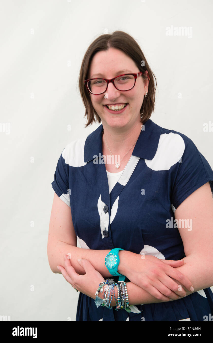 MAGGIE HARCOURT woman writer Hay Festival 2015 Stock Photo