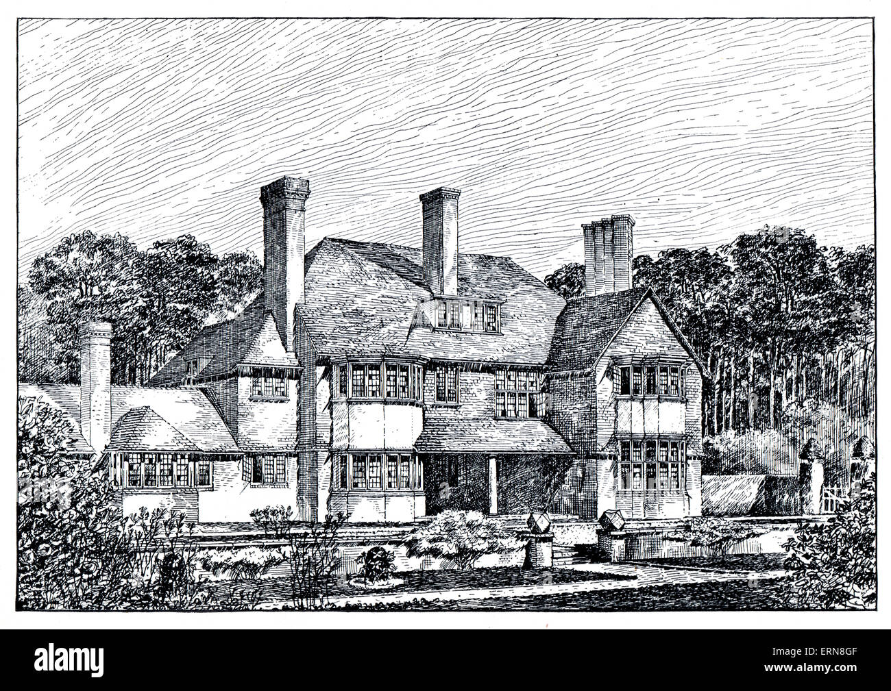 1899 late Victorian Houses at Sutton Coldfield by Architect Ernest