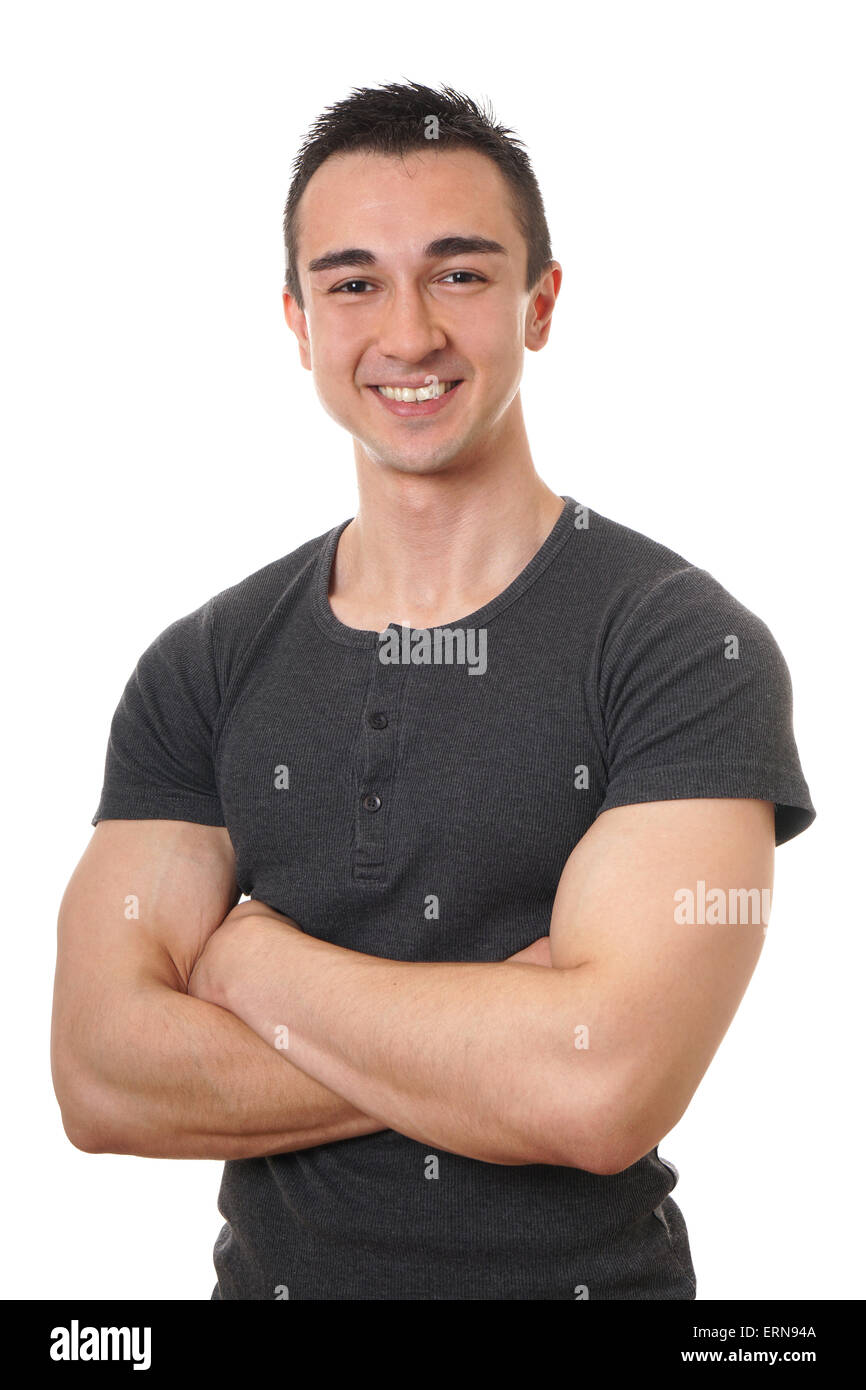 smiling young man Stock Photo