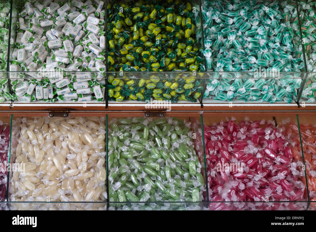 Greek mastic candy in the city of Chios on the isle of Chios, Greece Stock Photo