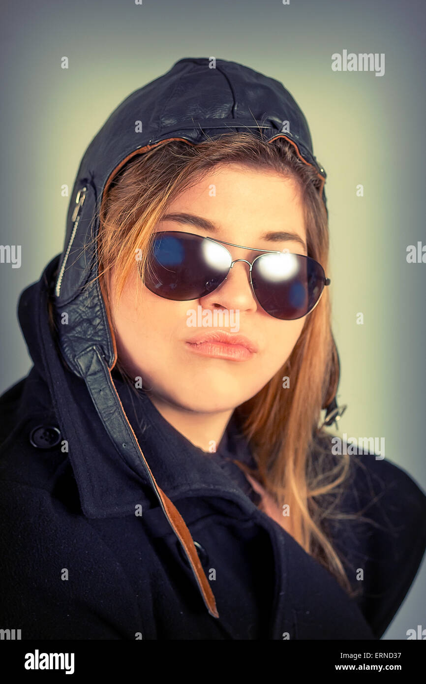 Airplane pilot lady woman hires stock photography and images Alamy