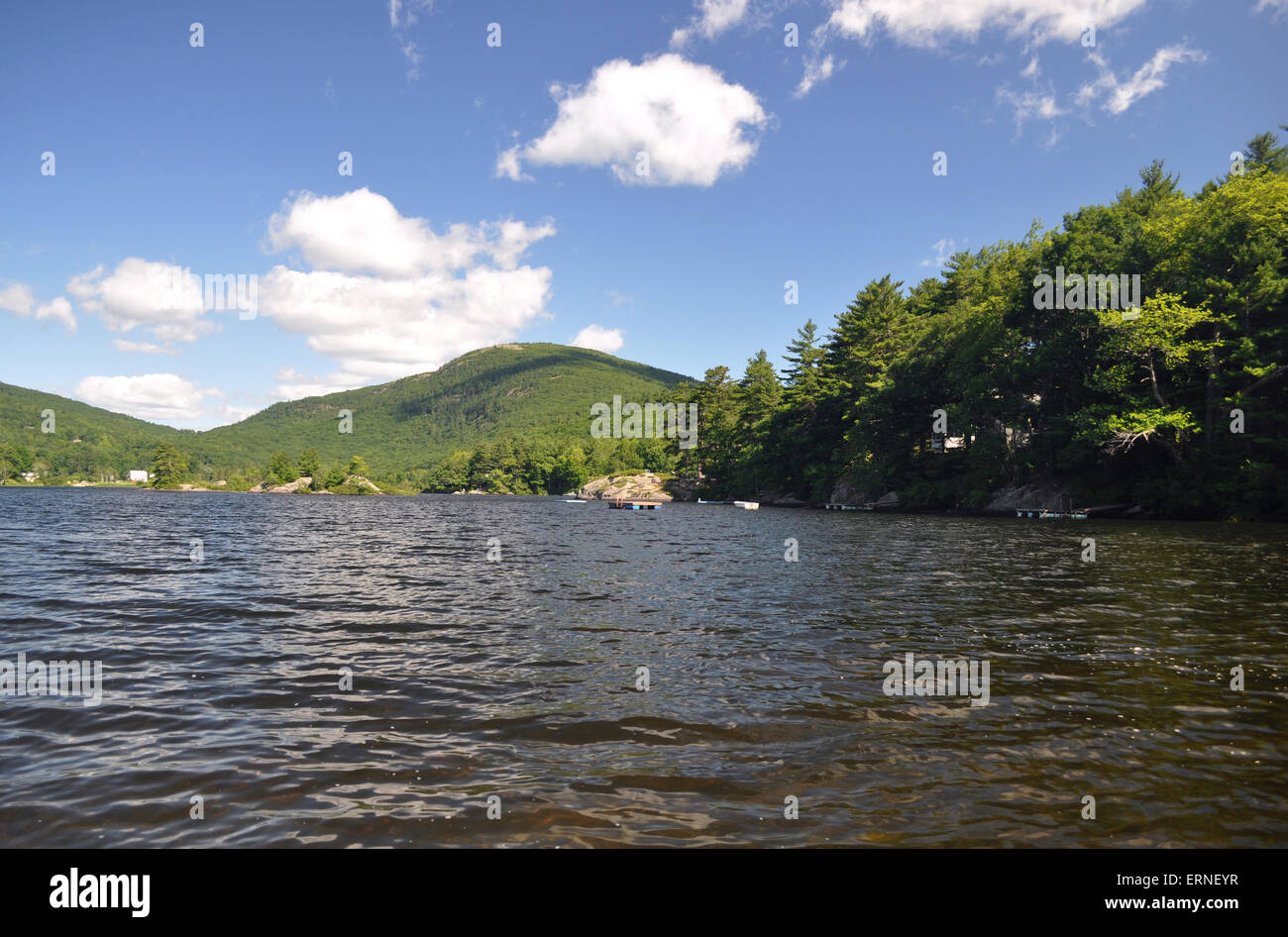 Hosmer Pond, near Camden, Maine, USA, in summer Stock Photo Alamy