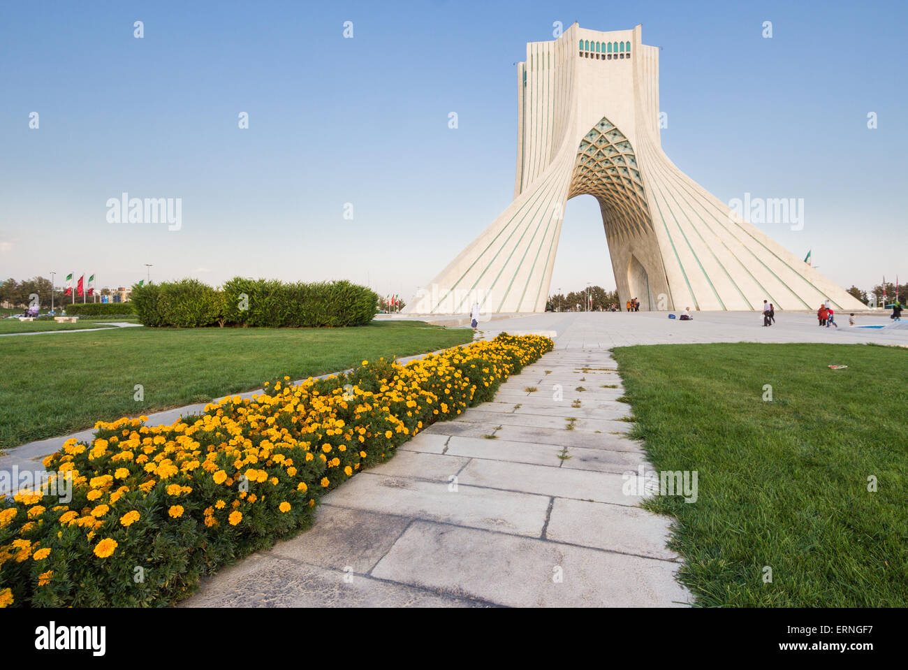 Azadi tower, the Freedom Tower, one of the symbols of Tehran Stock Photo