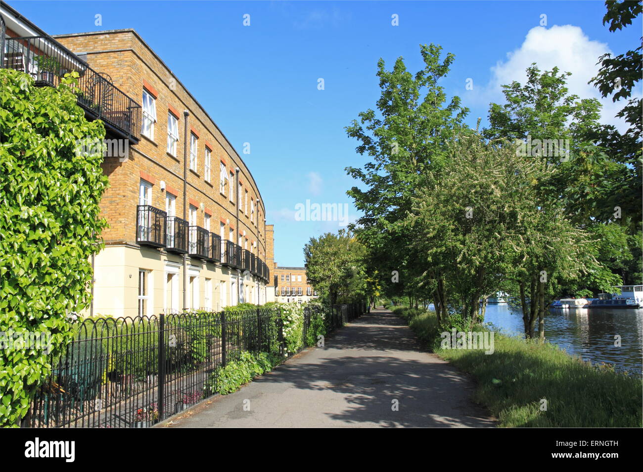Hampton Court Crescent, East Molesey, Surrey, England, Great Britain, United Kingdom, UK, Europe Stock Photo