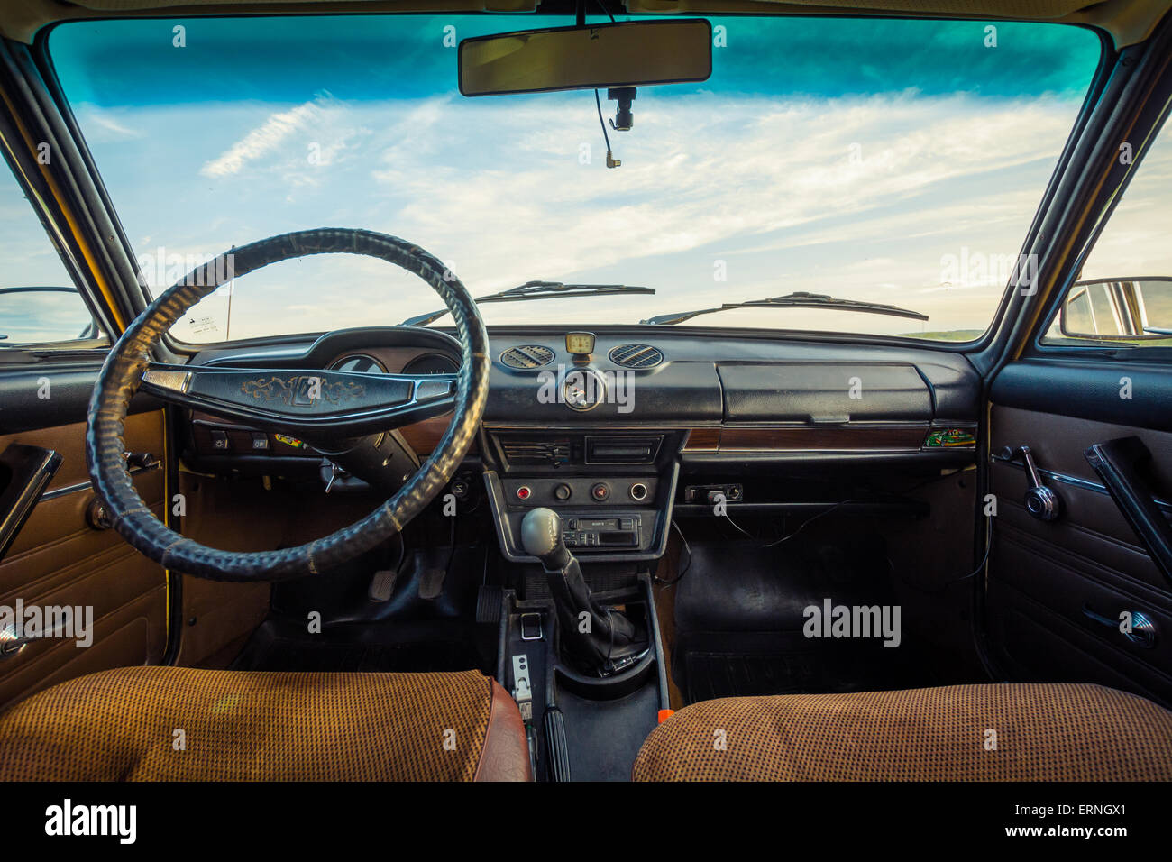 Old Soviet car Lada 1600 (VAZ-2106) (1300) (salon Stock Photo - Alamy