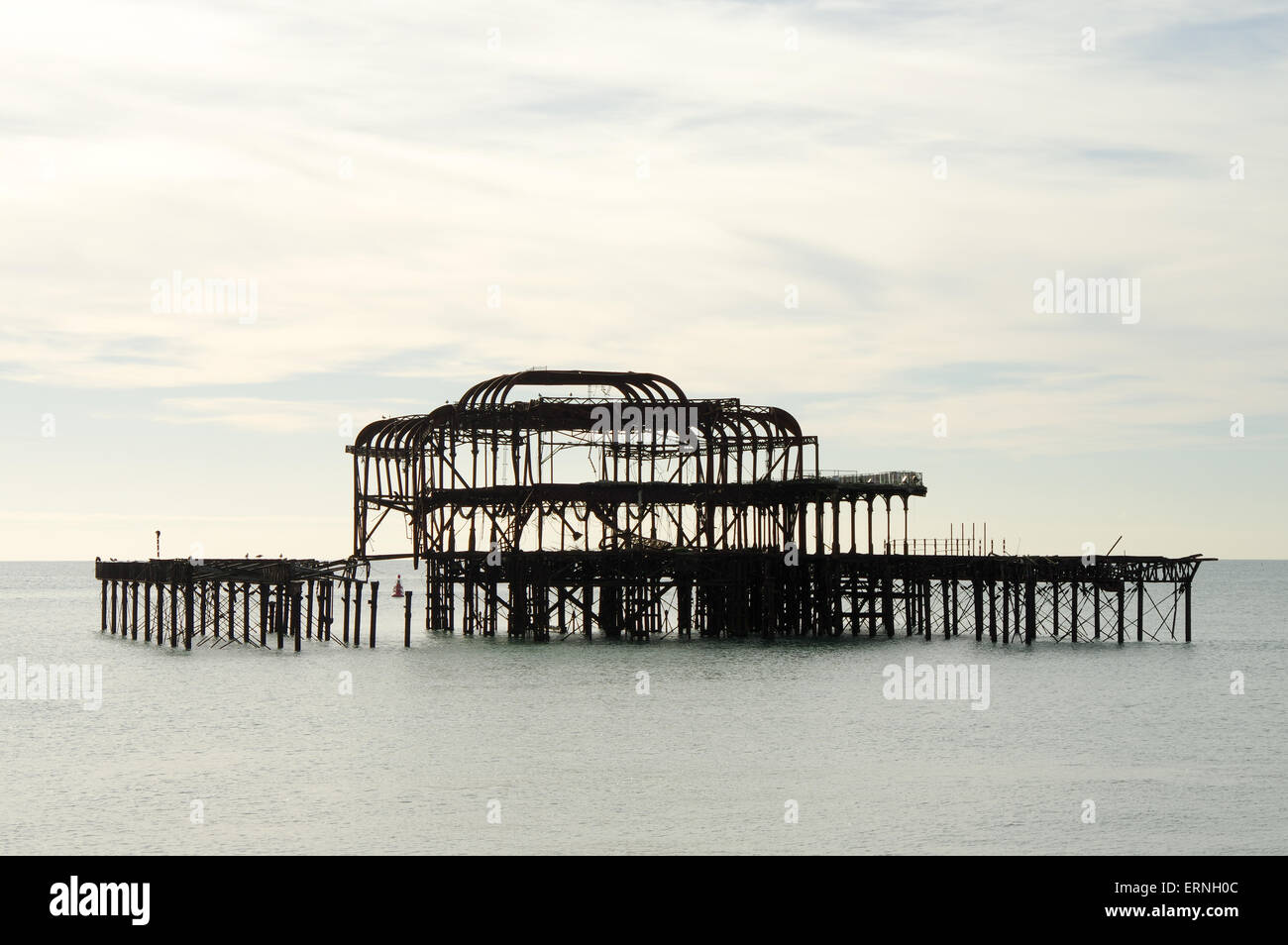 Burnt west pier in brighton hires stock photography and images Alamy