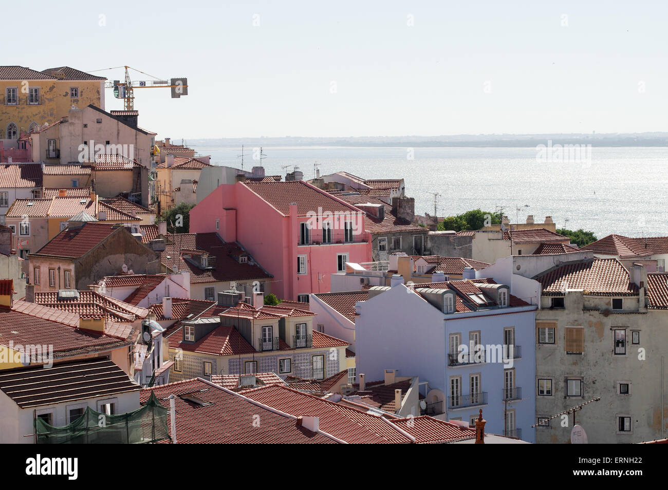 Roofs of Alfama, Lisbon Stock Photo Alamy