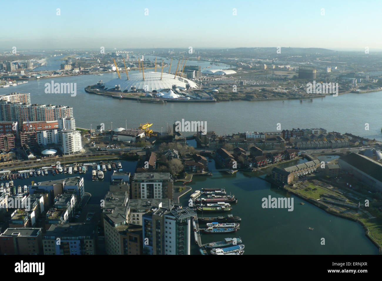 A view of the Millennium Dome in North Greenwich London now known as