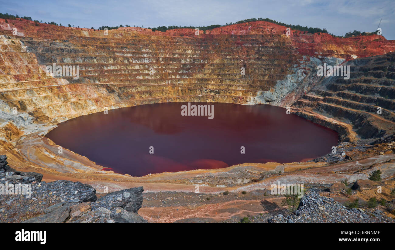 Rio Tinto open air mining Stock Photo