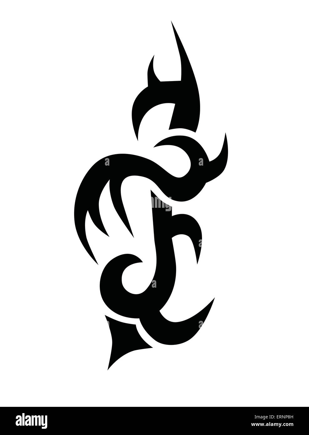 Tattoo scroll Stock Vector Images - Alamy