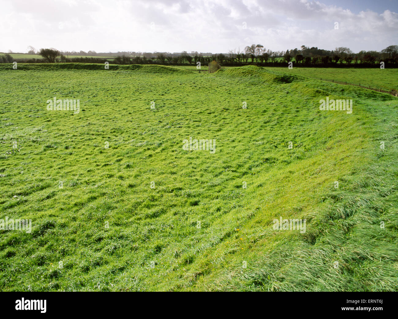 Castell Bryn Gwyn started as a Neolithic earthwork, possibly a henge