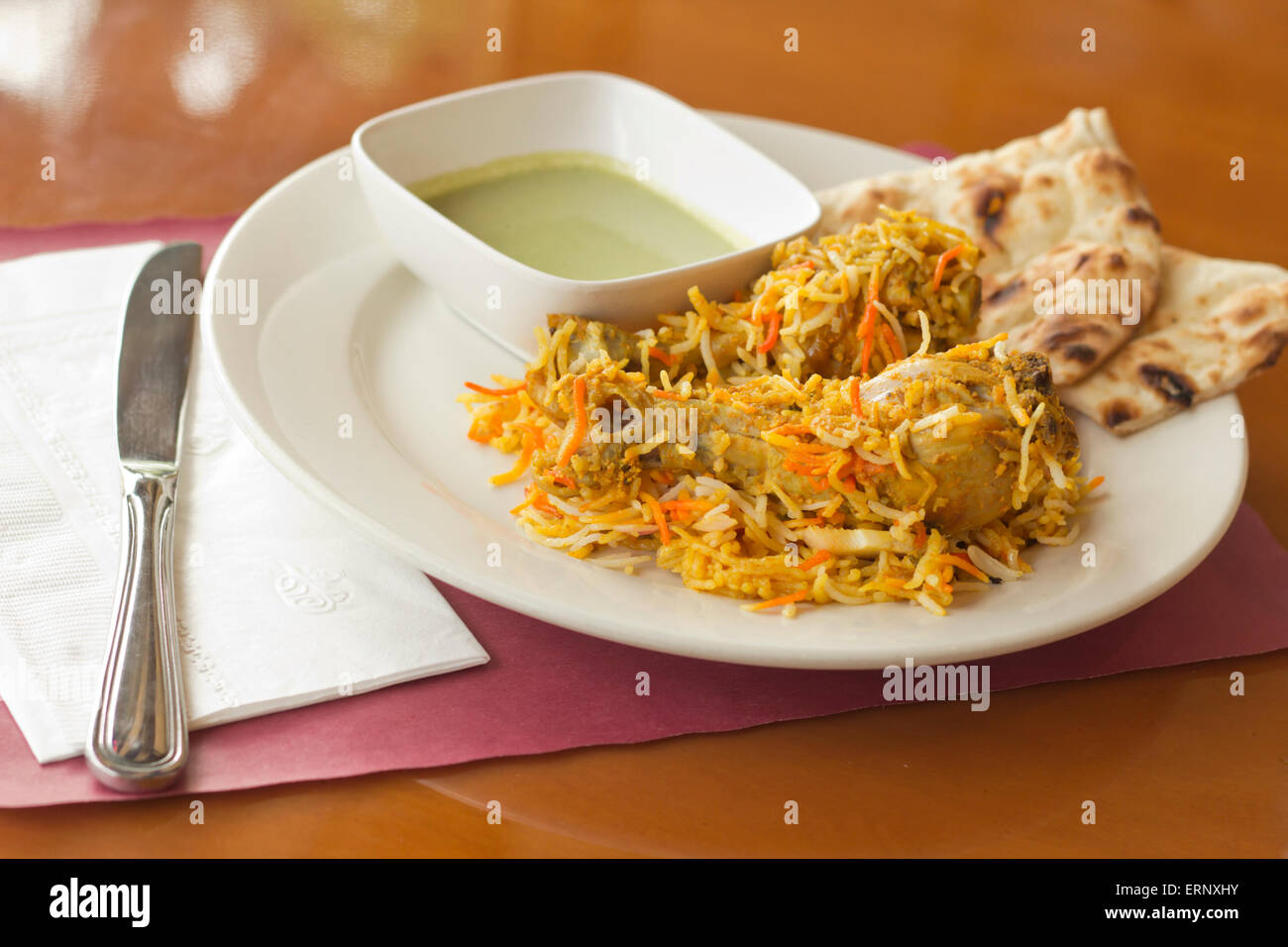Chicken biryani naan hires stock photography and images Alamy