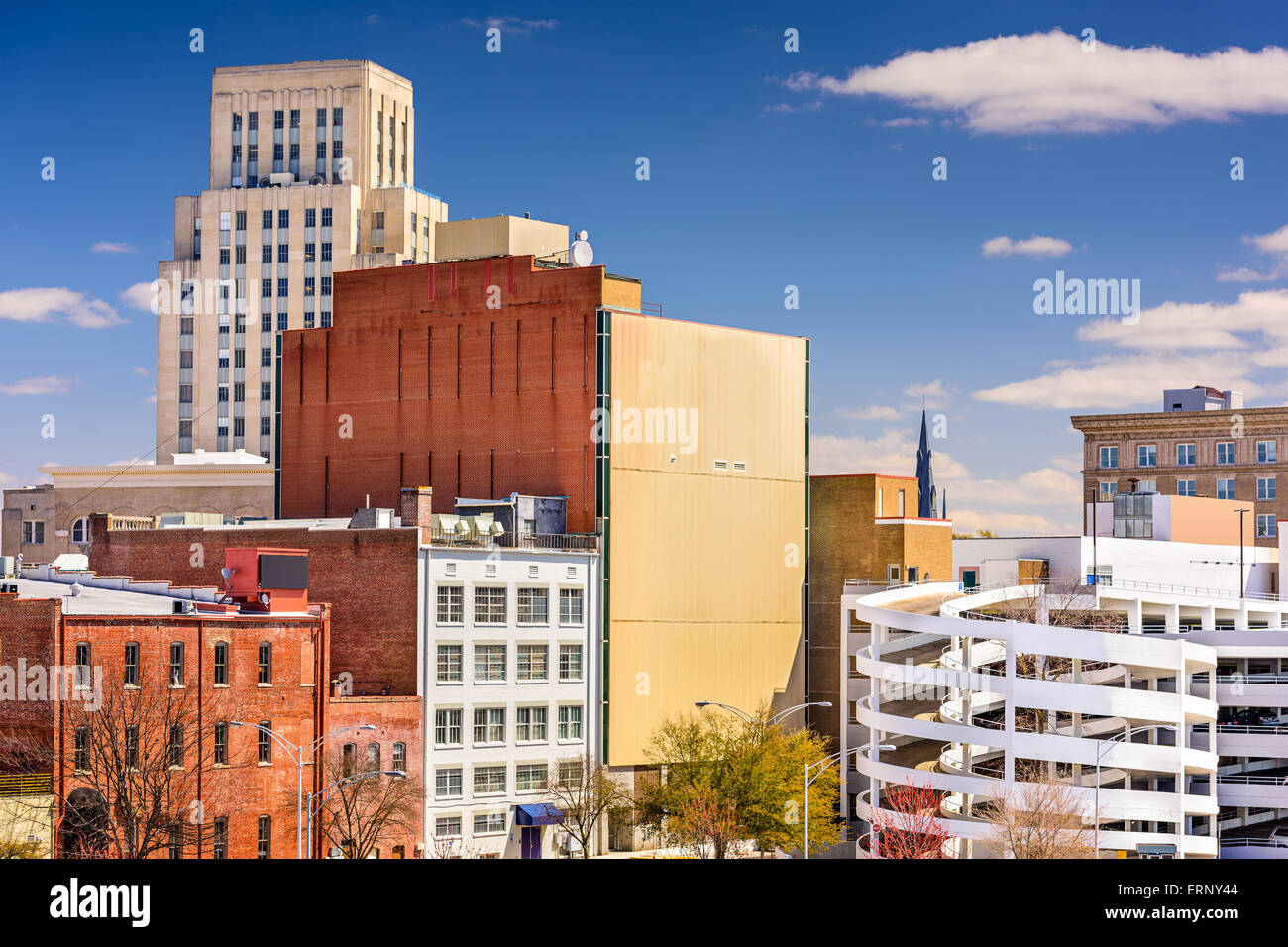 Durham, North Carolina, USA downtown cityscape. Stock Photo