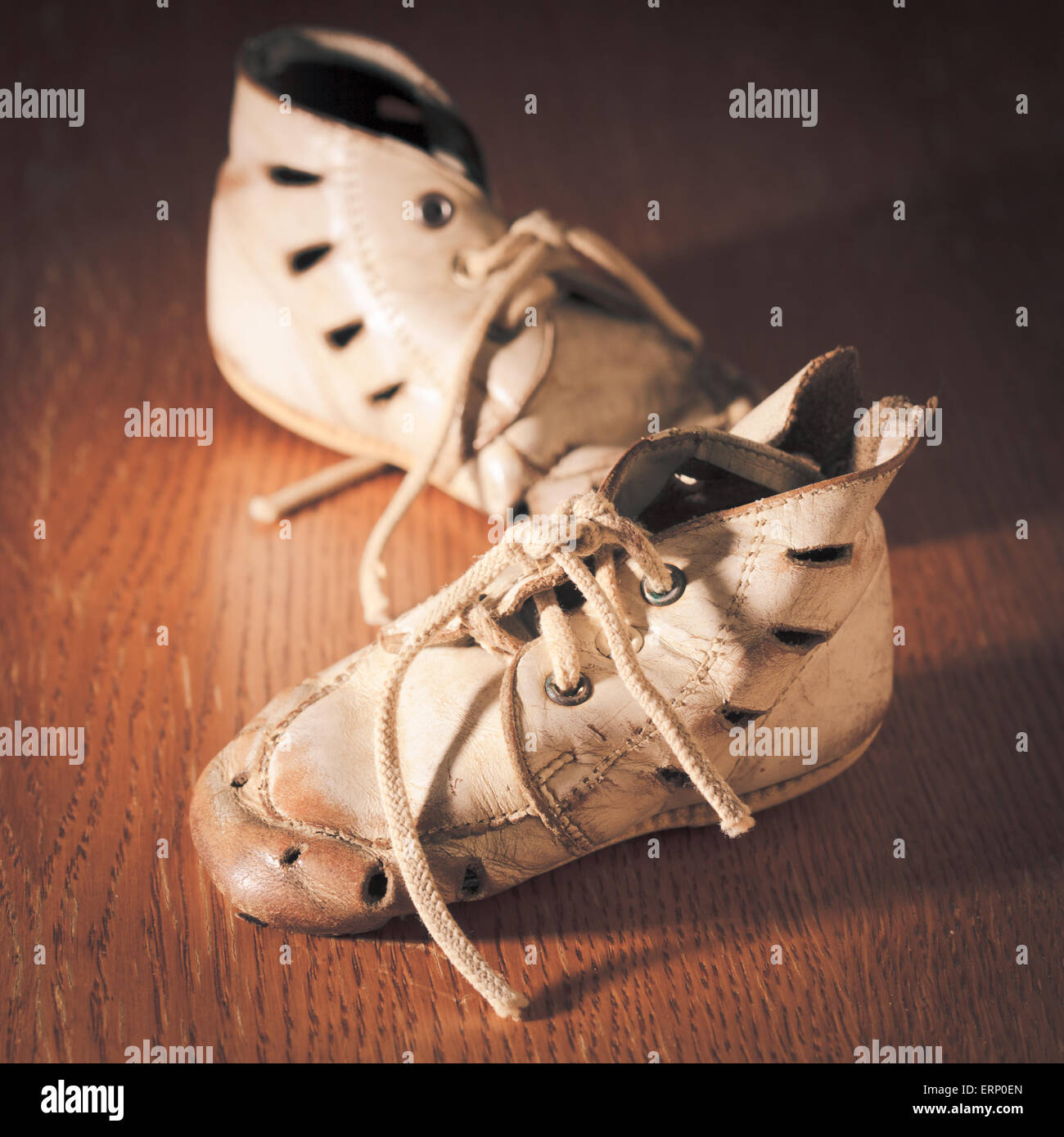 Old baby shoes Stock Photo Alamy