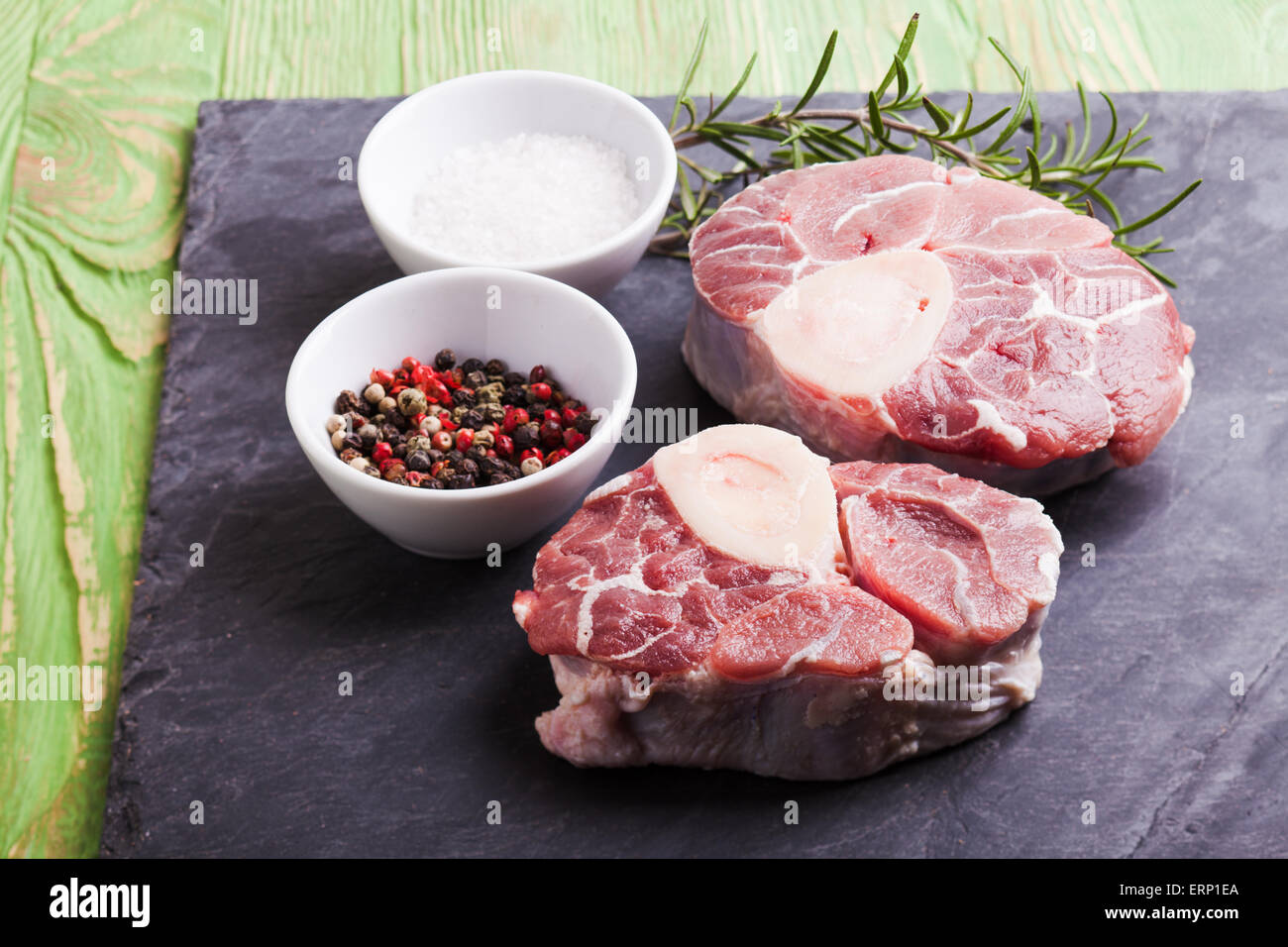 Cross cut veal shank Stock Photo Alamy