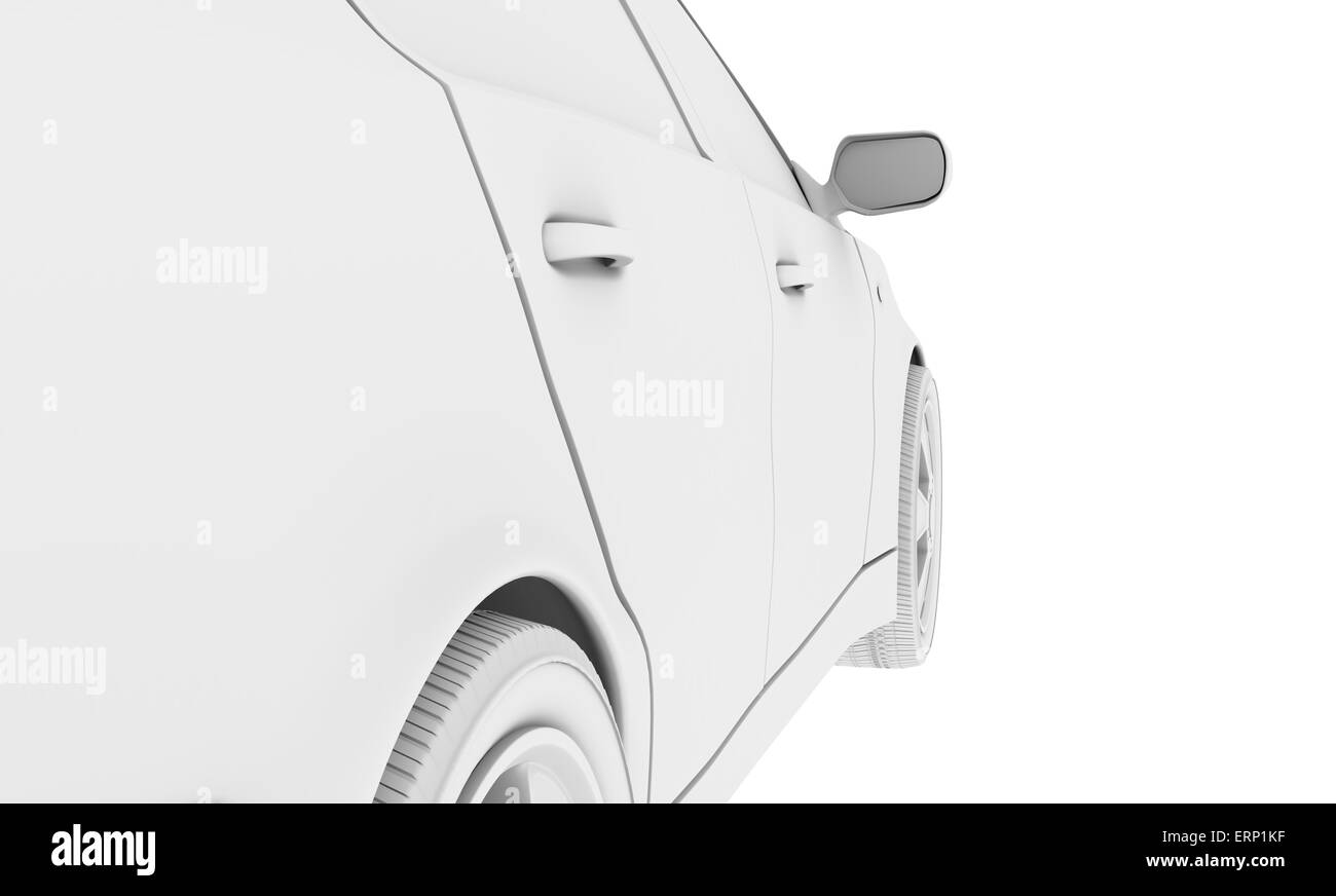 White car model Stock Photo Alamy
