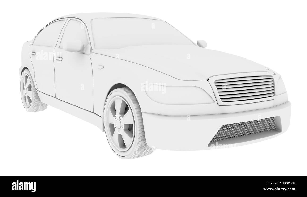 White car model Stock Photo Alamy