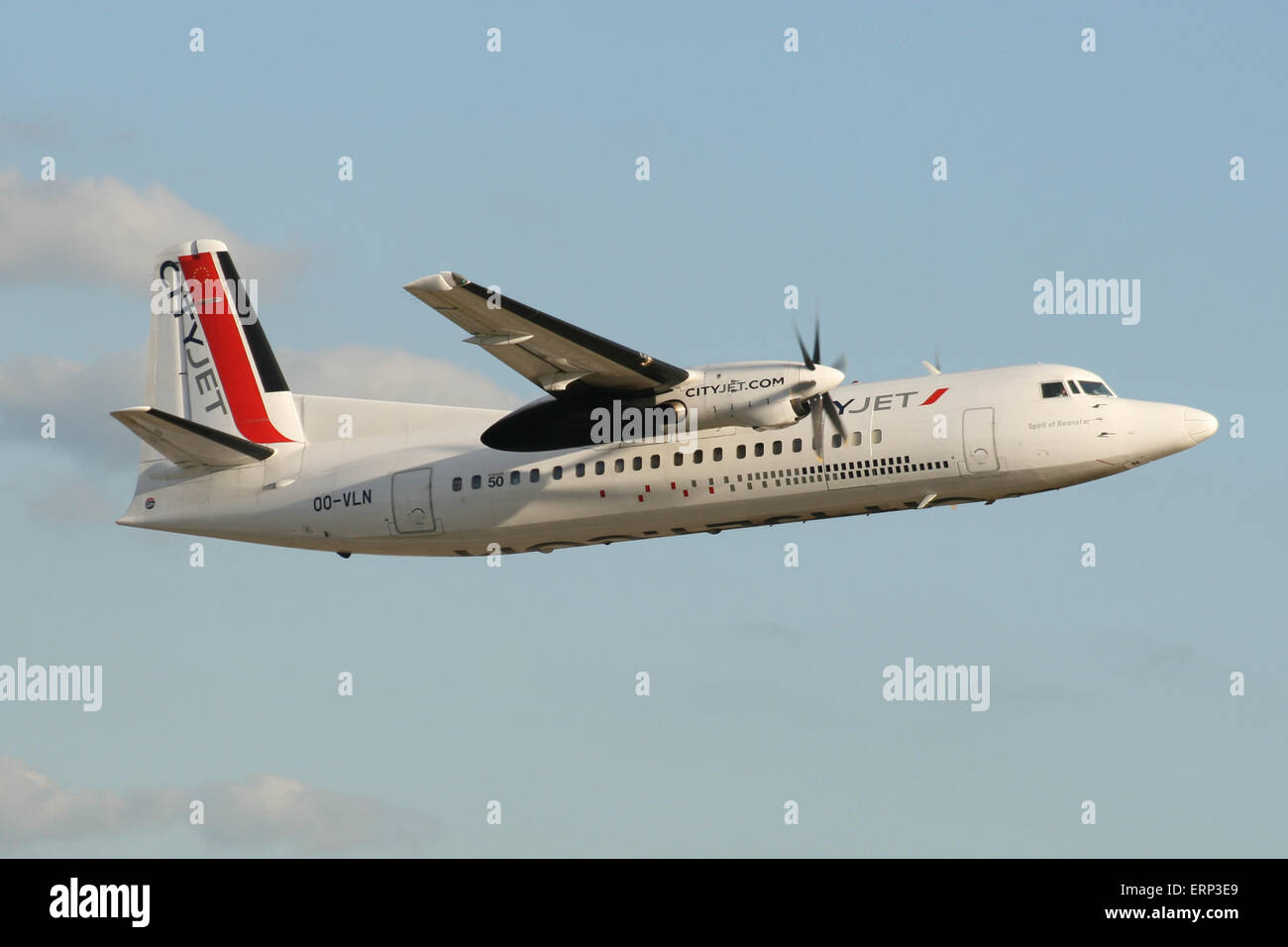 CITYJET FOKKER 50 Stock Photo