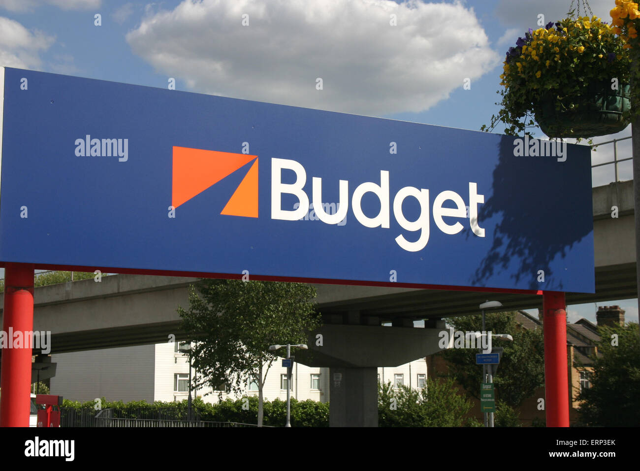 BUDGET CAR HIRE Stock Photo