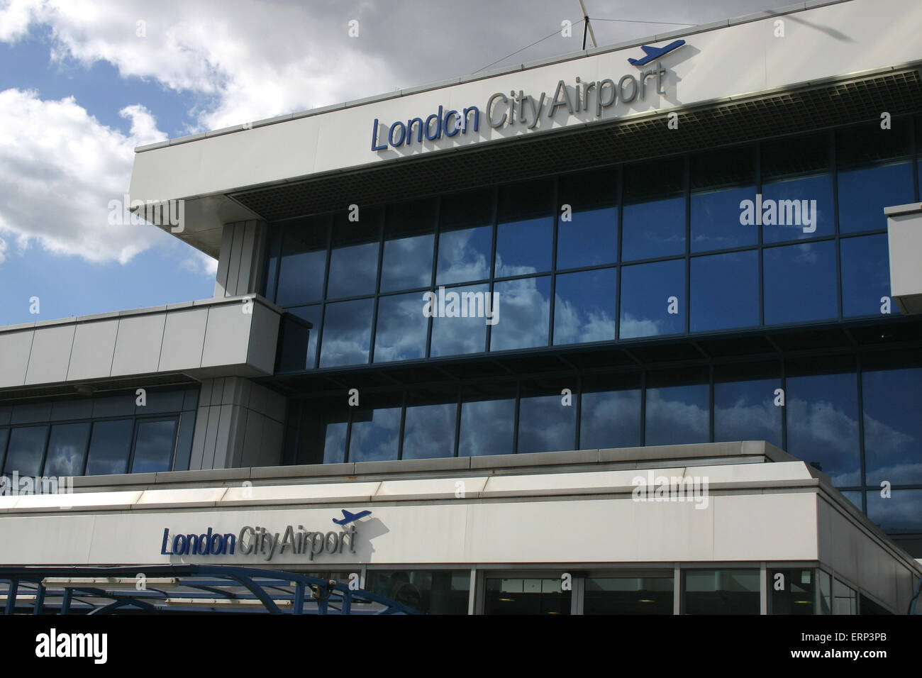 LONDON CITY AIRPORT Stock Photo
