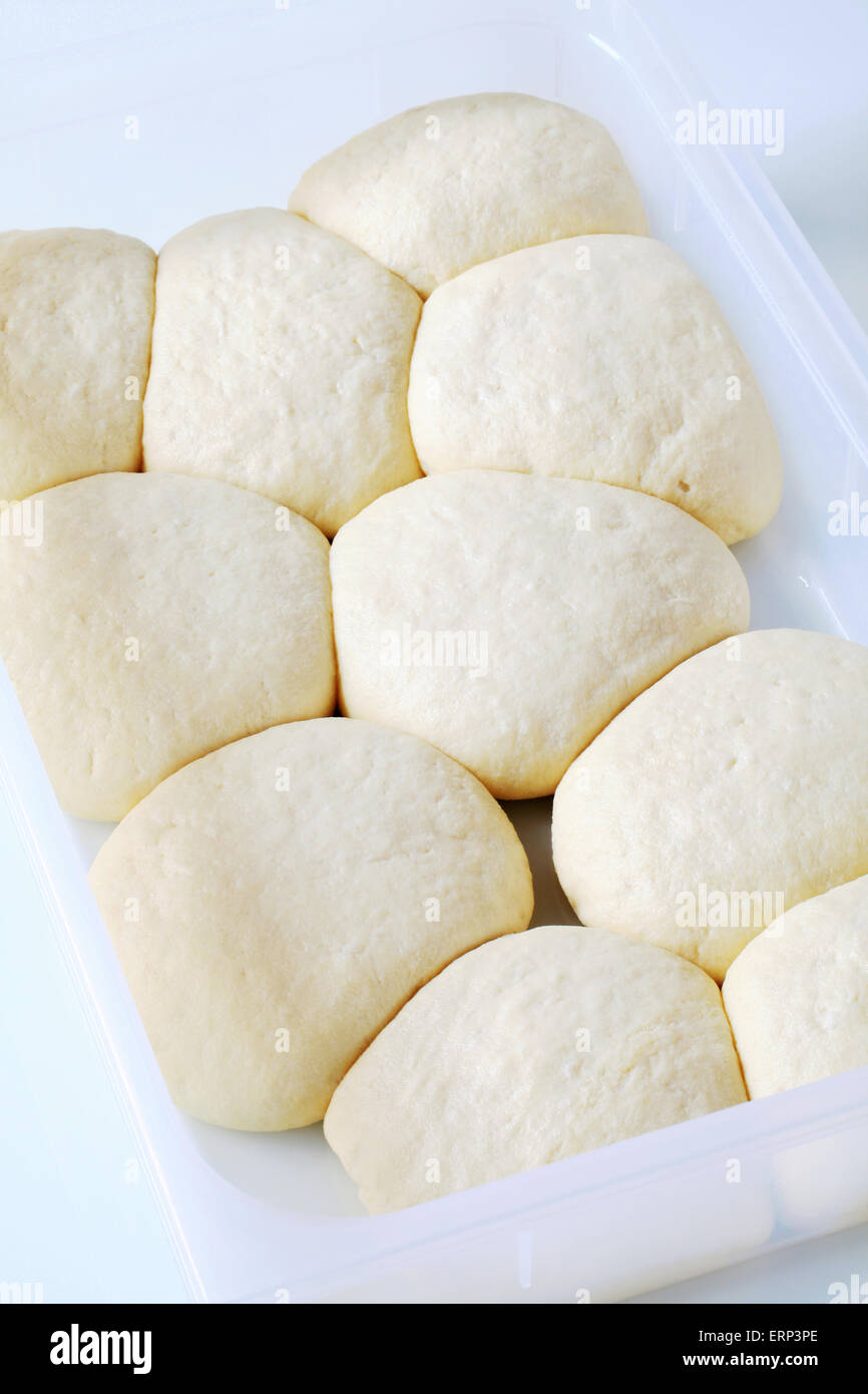 Balls of raw yeast dough Stock Photo Alamy