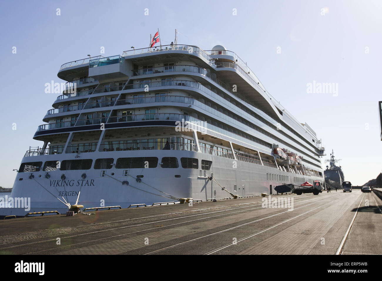 Gdynia,Poland, 6th, June 2015 The Viking Star criuse ship under the Norwegian flag sits at Gdynia port. The ship is  228 metres long and 29 metres wide. It can take 930 passangers and has 602 crew members Credit:  Michal Fludra/Alamy Live News Stock Photo