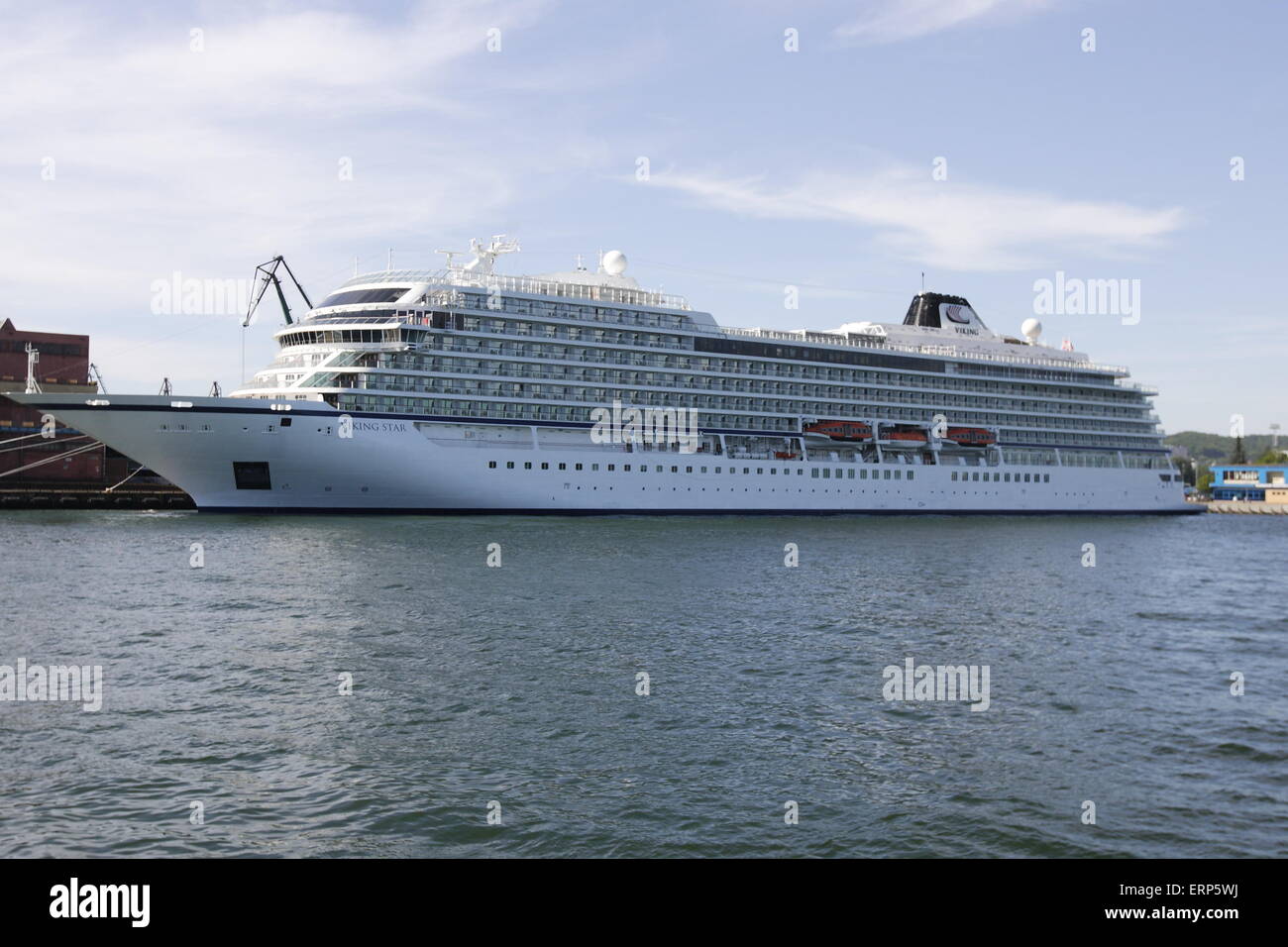 Gdynia,Poland, 6th, June 2015 The Viking Star criuse ship under the Norwegian flag sits at Gdynia port. The ship is  228 metres long and 29 metres wide. It can take 930 passangers and has 602 crew members Credit:  Michal Fludra/Alamy Live News Stock Photo