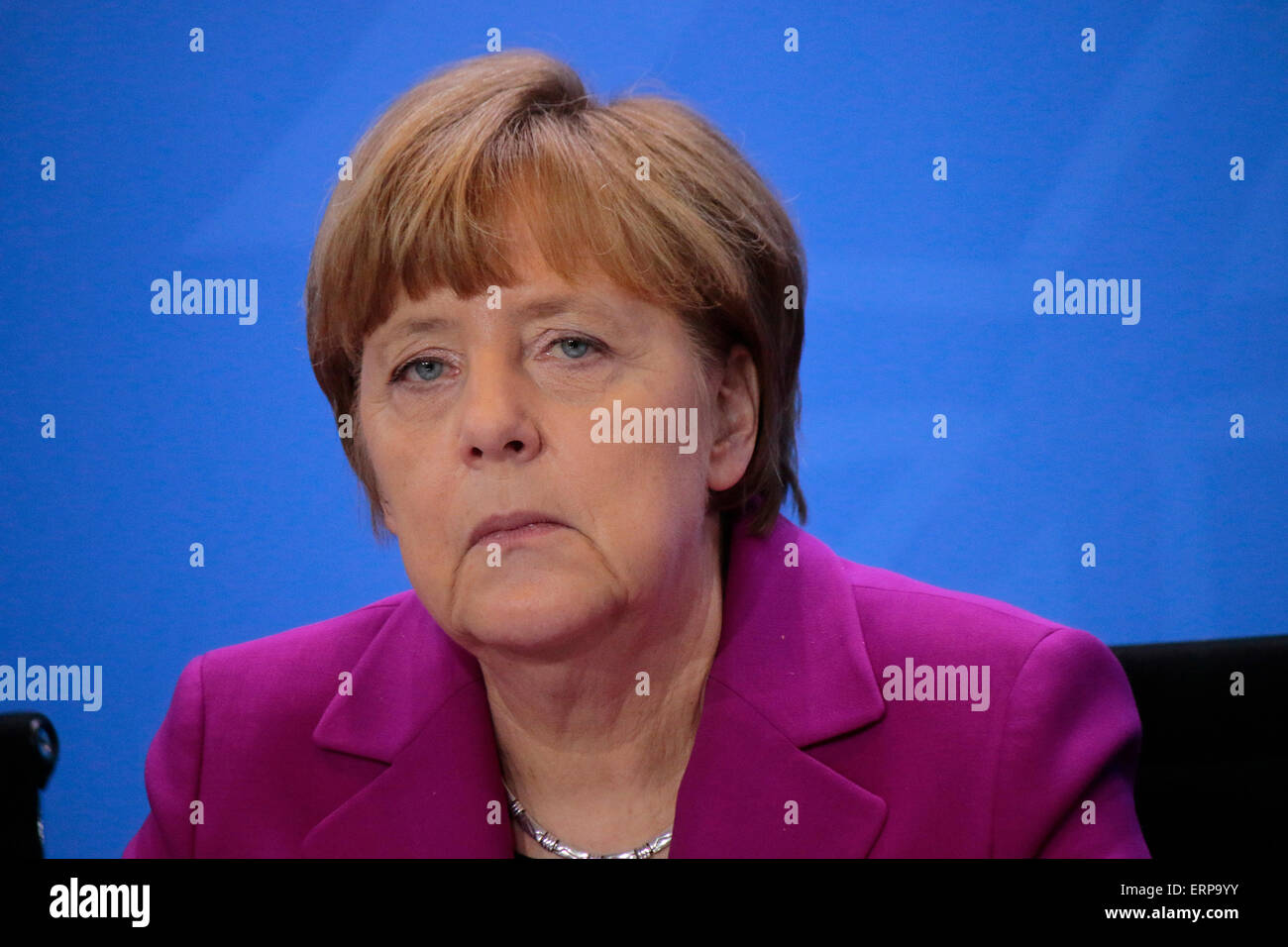 BKin Angela Merkel - Treffen der Bundeskanzlerin mit den Vorsitzenden internationaler Wirtschafts- und Finanzorganisationen, Bun Stock Photo