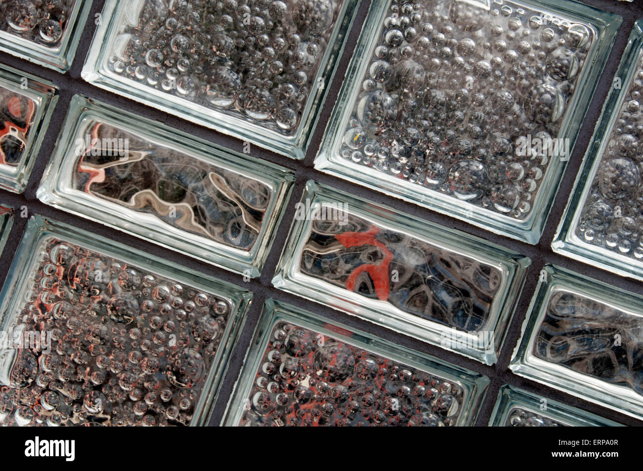 Glass block windows Stock Photo Alamy