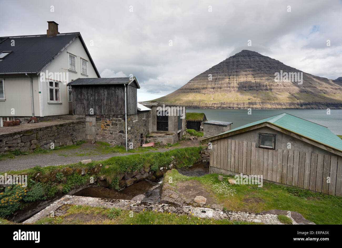 Faroe Islands, abandoned village Stock Photo