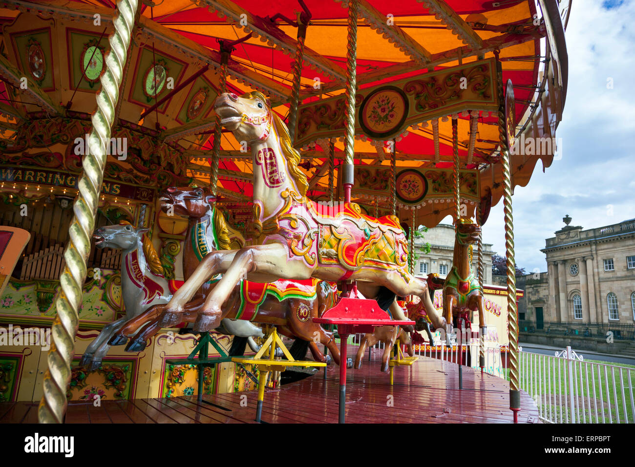 Carousel in York, England Stock Photo