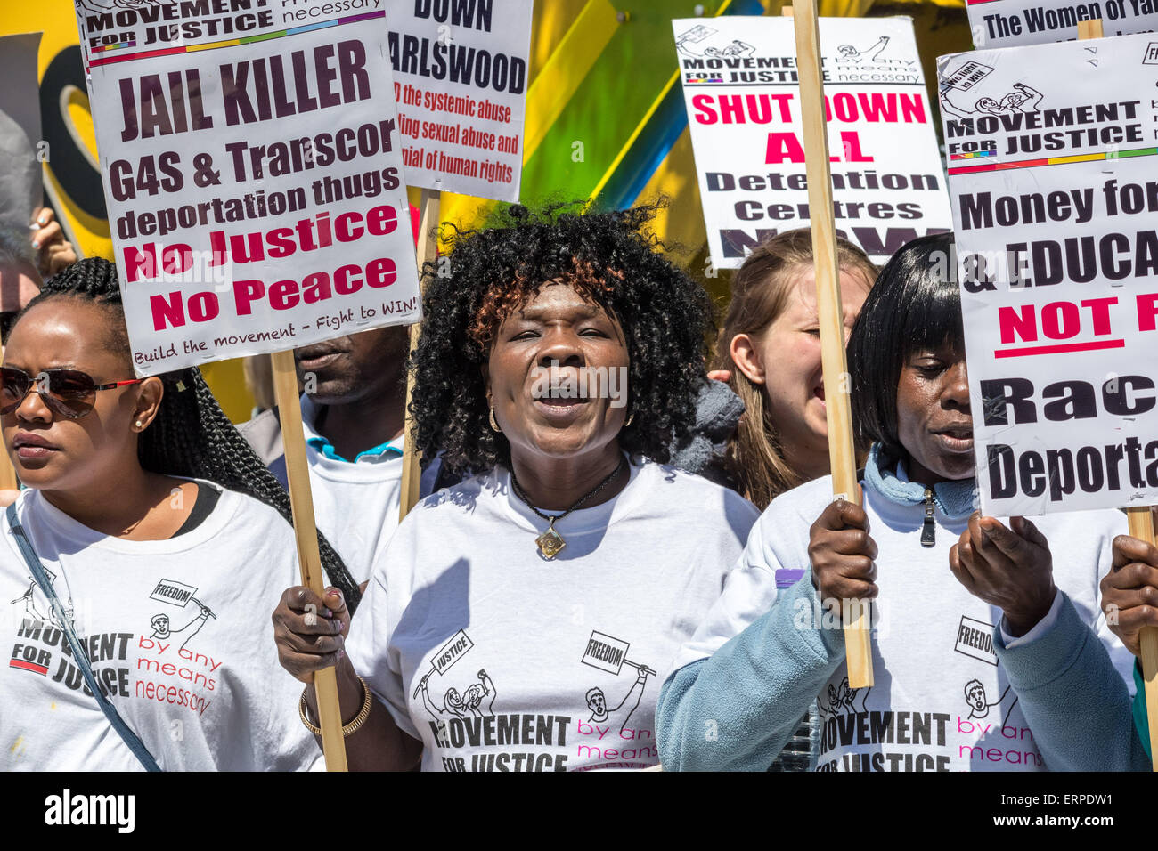 London, UK. 6th June, 2015. Shut Down Yarl’s Wood Detention Centre ...