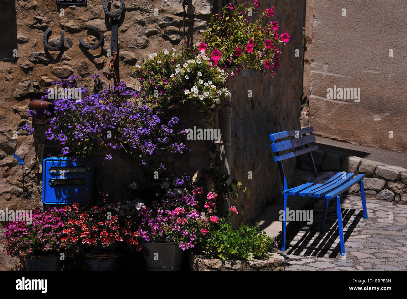 Summer Idyll in the Garden Stock Photo