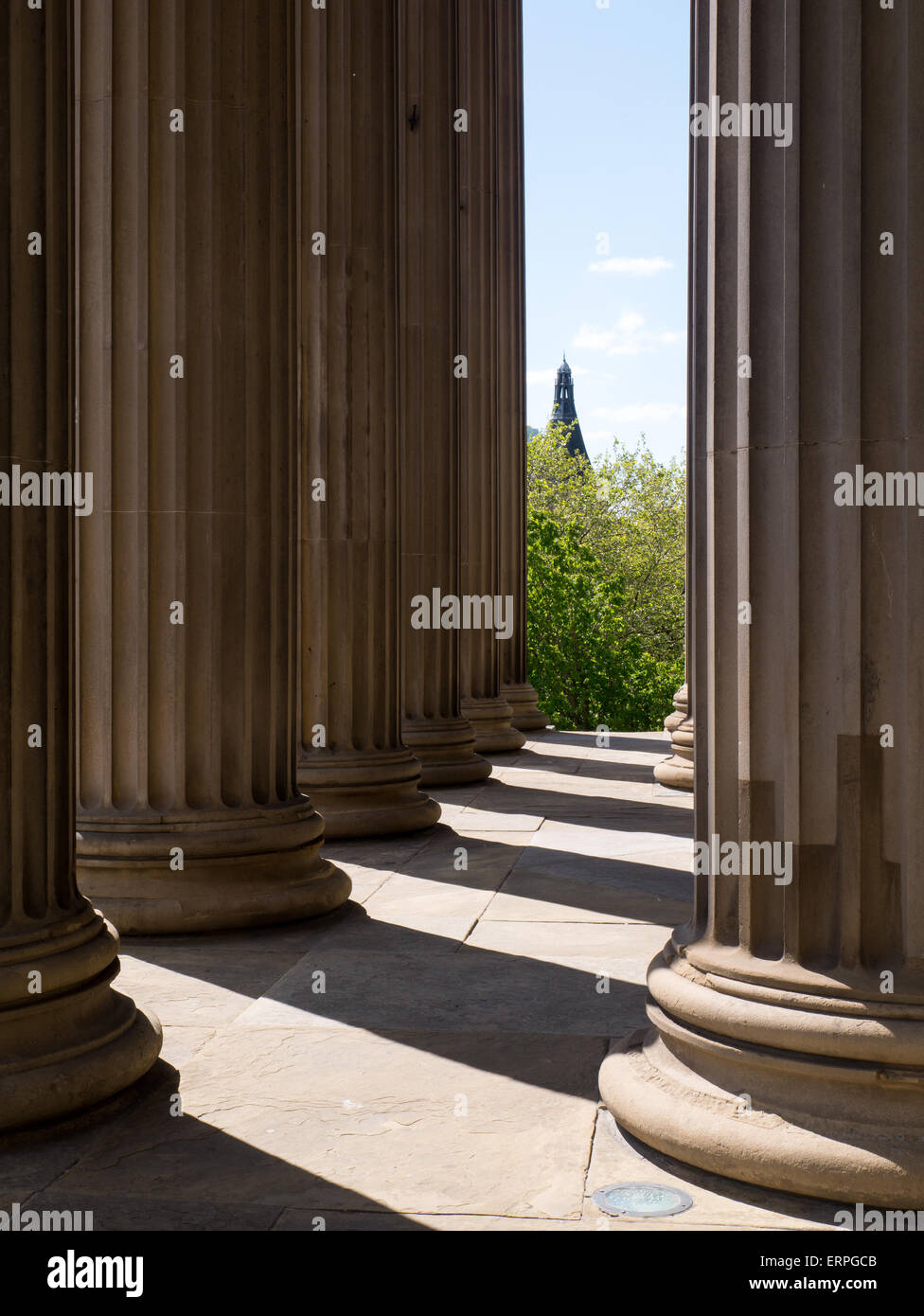 Corinthian columns at St George's Hall, Liverpool Stock Photo