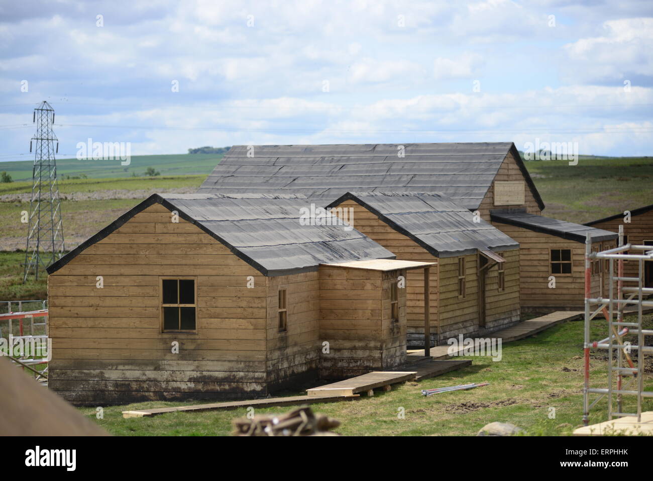 The film set which is currently being built for ITV drama 'Jericho'. Picture: Scott Bairstow/Alamy Stock Photo