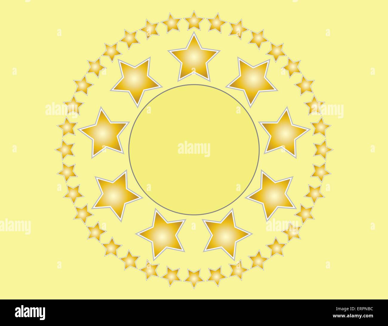 Golden Stars Background With Copy Space Stock Vector