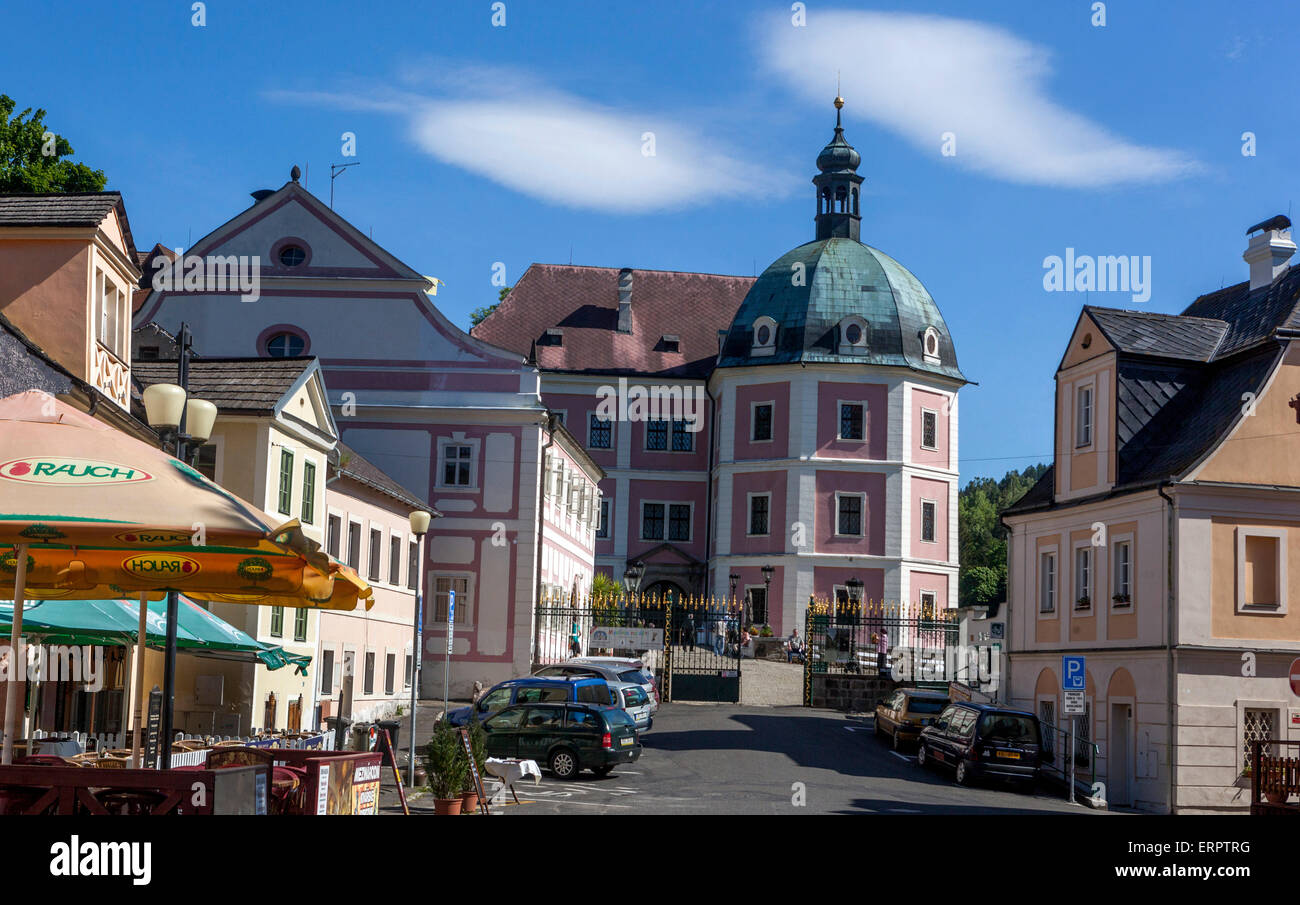 Becov Nad Teplou skyline. Baroque and Gothic, region Karlovy Vary, Czech Republic, Europe Stock Photo
