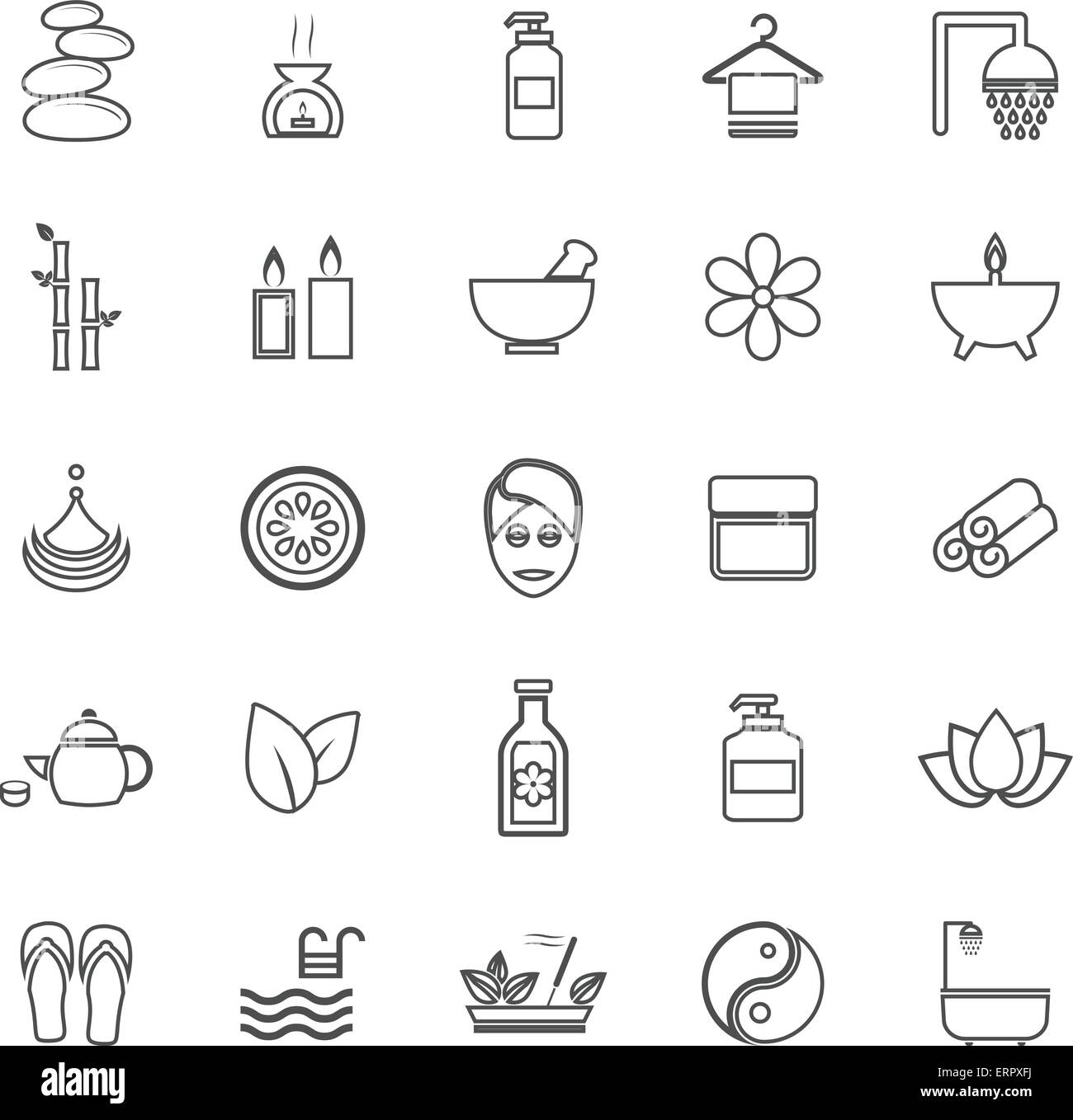 Herbal spa massage Black and White Stock Photos & Images - Alamy
