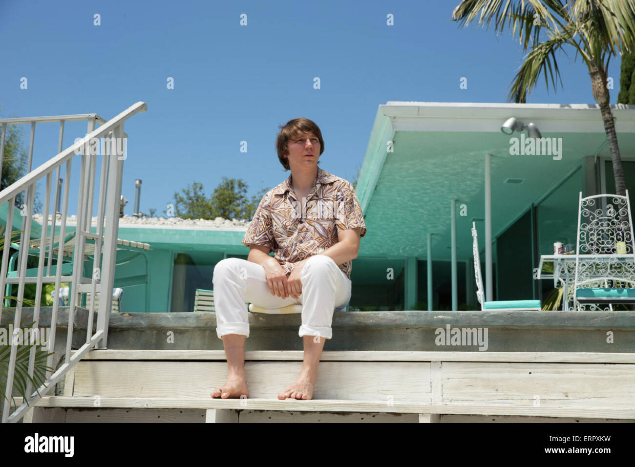 Love & Mercy is a 2014 American biographical film directed by Bill Pohlad about musician and songwriter Brian Wilson of the Beach Boys.  This photograph is for editorial use only and is the copyright of the film company and/or the photographer assigned by the film or production company and can only be reproduced by publications in conjunction with the promotion of the above Film. A Mandatory Credit to the film company is required. The Photographer should also be credited when known. Stock Photo
