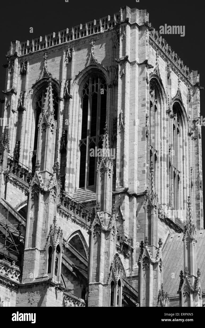 York Minster. Central Tower, lantern tower, under repair. City of York