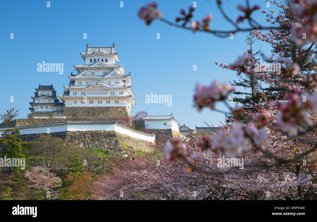 Himeji Castle (UNESCO World Heritage site), Himeji, Kansai, Honshu