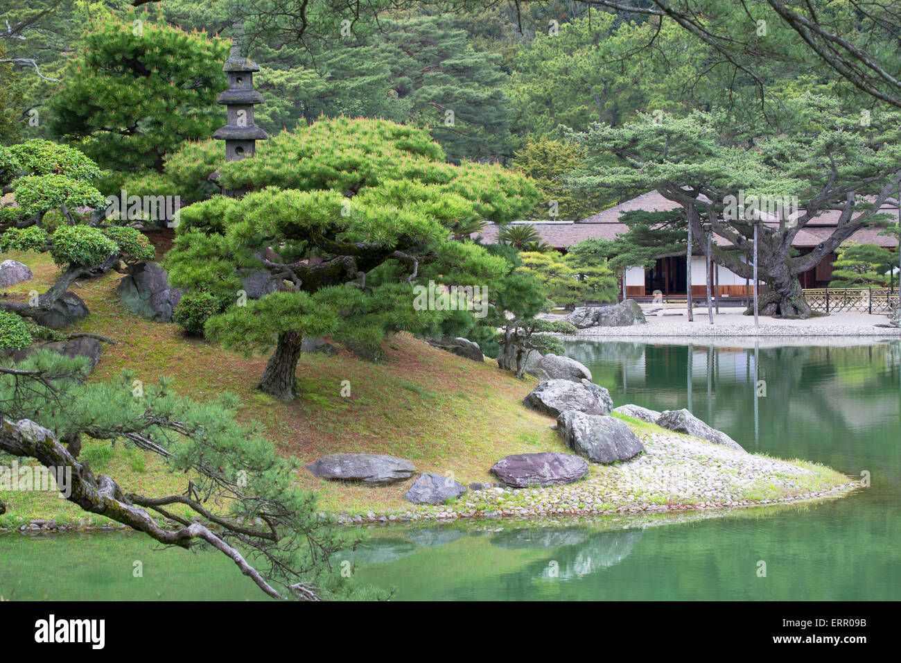 Ritsurin-koen, Takamatsu, Shikoku, Japan Stock Photo