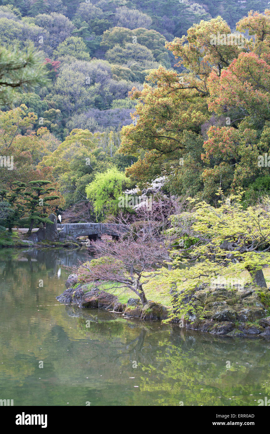 Ritsurin-koen, Takamatsu, Shikoku, Japan Stock Photo