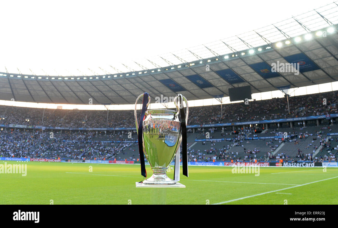 Berlin, Germany. 06th June, 2015. The Champions League trophy is seen